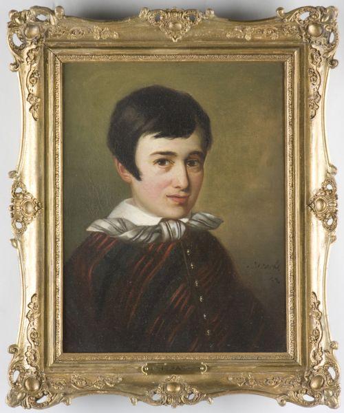 Appraisal: Israels Dutch th c Portrait of a Young Boy oil