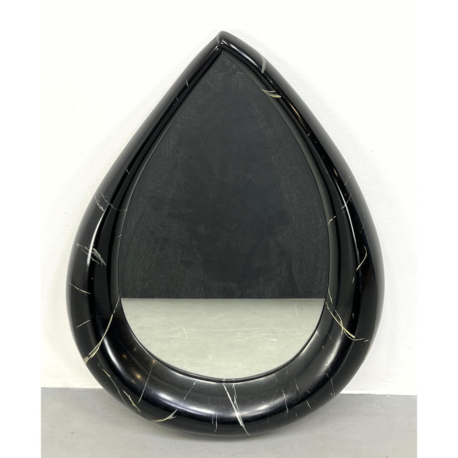 Appraisal: Decorator Faux Painted Tear Drop Wall Mirror Springer style Dimensions