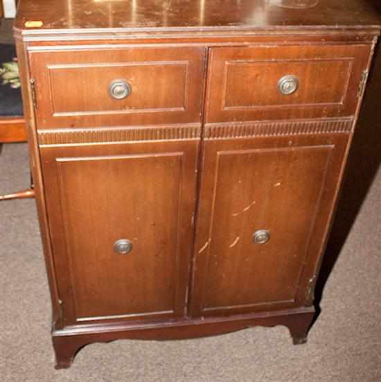 Appraisal: George III style mahogany record cabinet Estimate - All property