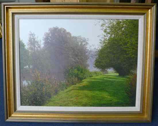 Appraisal: David Smith - oil on canvas Little Baddow Essex signed