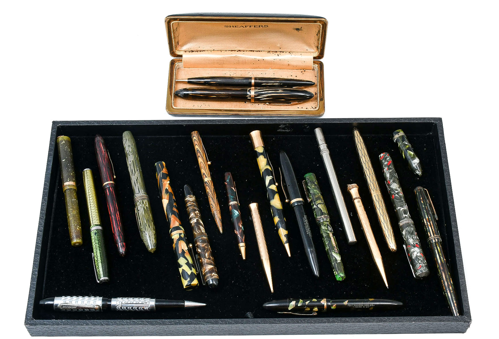 Appraisal: PC PEN PENCIL COLLECTION Including Westbrook Sheaffer's N F Mansfield