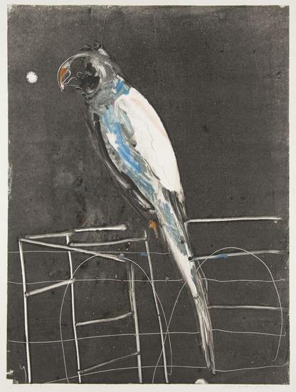 Appraisal: Robert Andrew ParkerUntitled Parrot Monoprint in colors signed in pencil