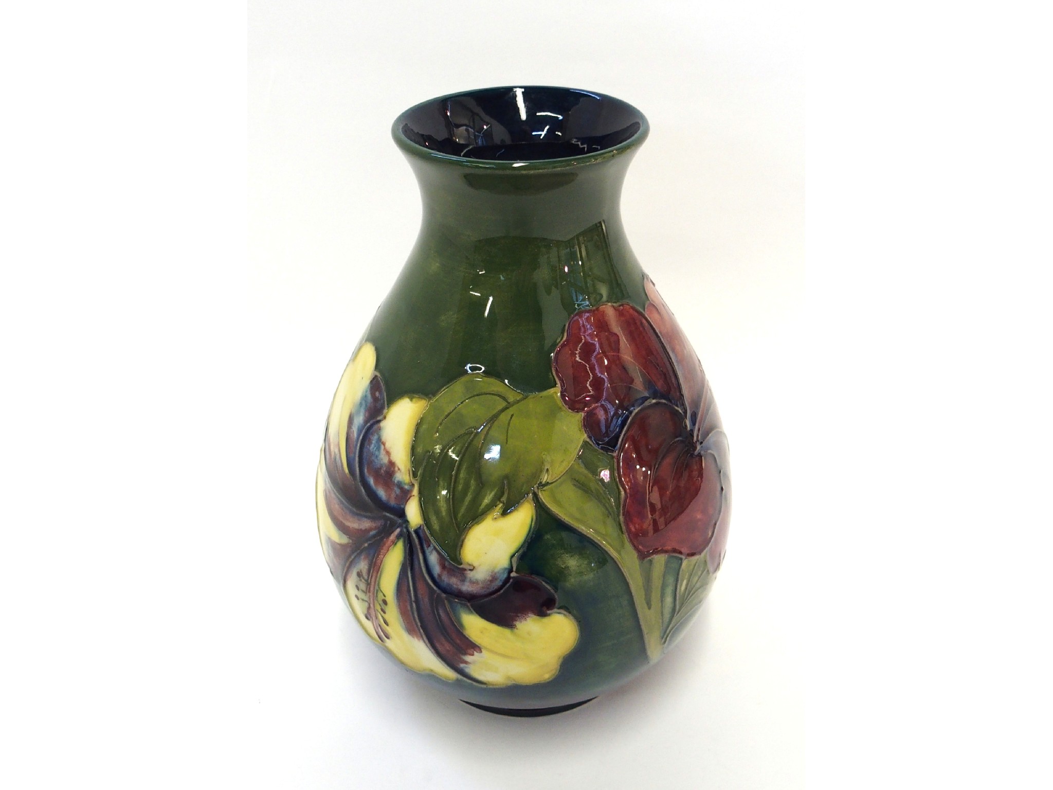 Appraisal: Moorcroft Pottery Hibiscus vase