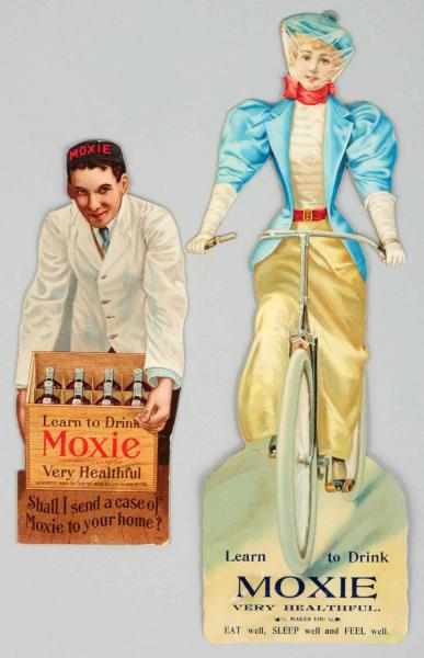 Appraisal: Lot of Small Cardboard Moxie Cutout Signs Circa s to