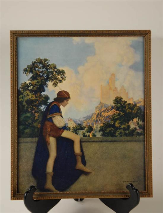 Appraisal: Maxfield Parrish Print The Page framed x