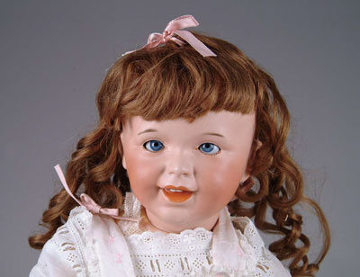 Appraisal: SFBJ CHARACTER TODDLER DOLL A large example with fine bisque