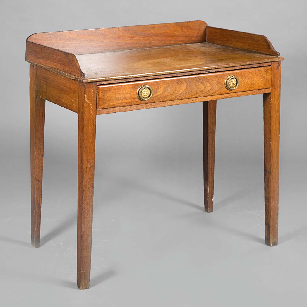 Appraisal: George III Style Mahogany Desk Height inches width inches depth