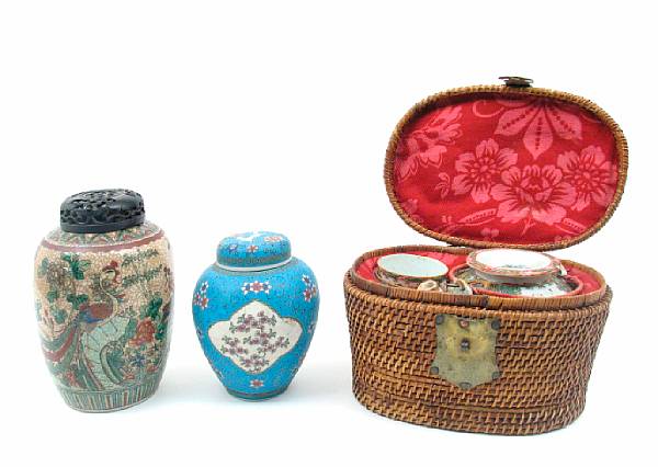 Appraisal: Two pairs of ginger jars together with several other Chinese