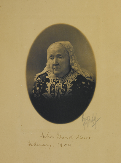 Appraisal: HOWE JULIA WARD Photograph Signed and Inscribed bust portrait by