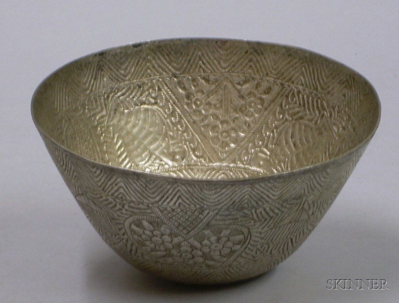 Appraisal: Peruvian Silver Bowl ht in untested