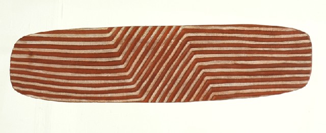 Appraisal: A Western Australian Wunda Shield Having a zig-zag fluted adzed