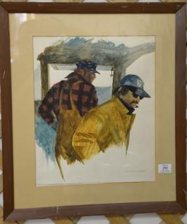 Appraisal: Don Stone - water color on paper Captain signed lower