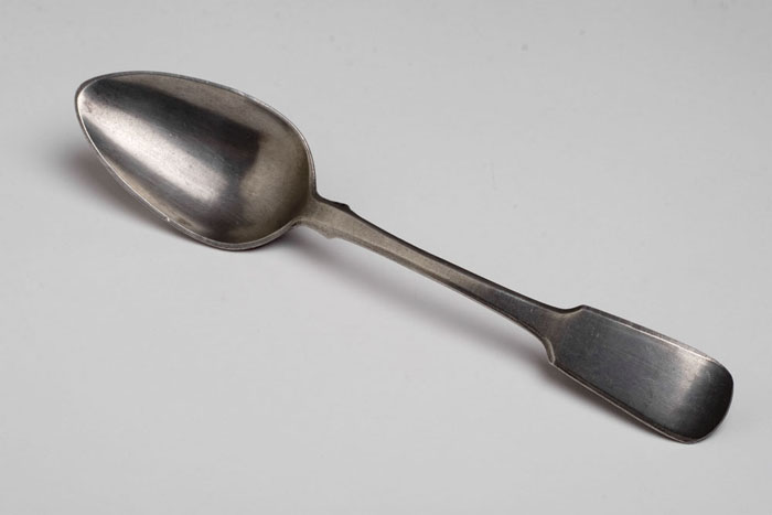 Appraisal: PEWTER TABLESPOON ROBERT PALETHORP JR - Philadelphia Pennsylvania This is