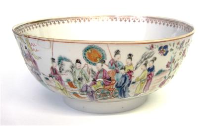 Appraisal: Chinese Export Porcelain punch bowl th century