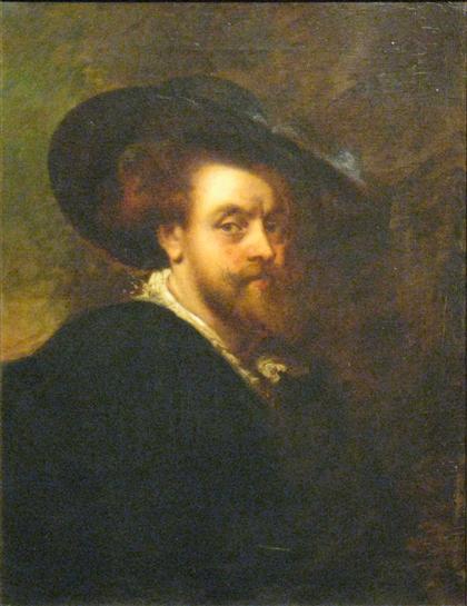 Appraisal: AFTER PETER PAUL RUBENS SELF PORTRAIT Oil on canvas x