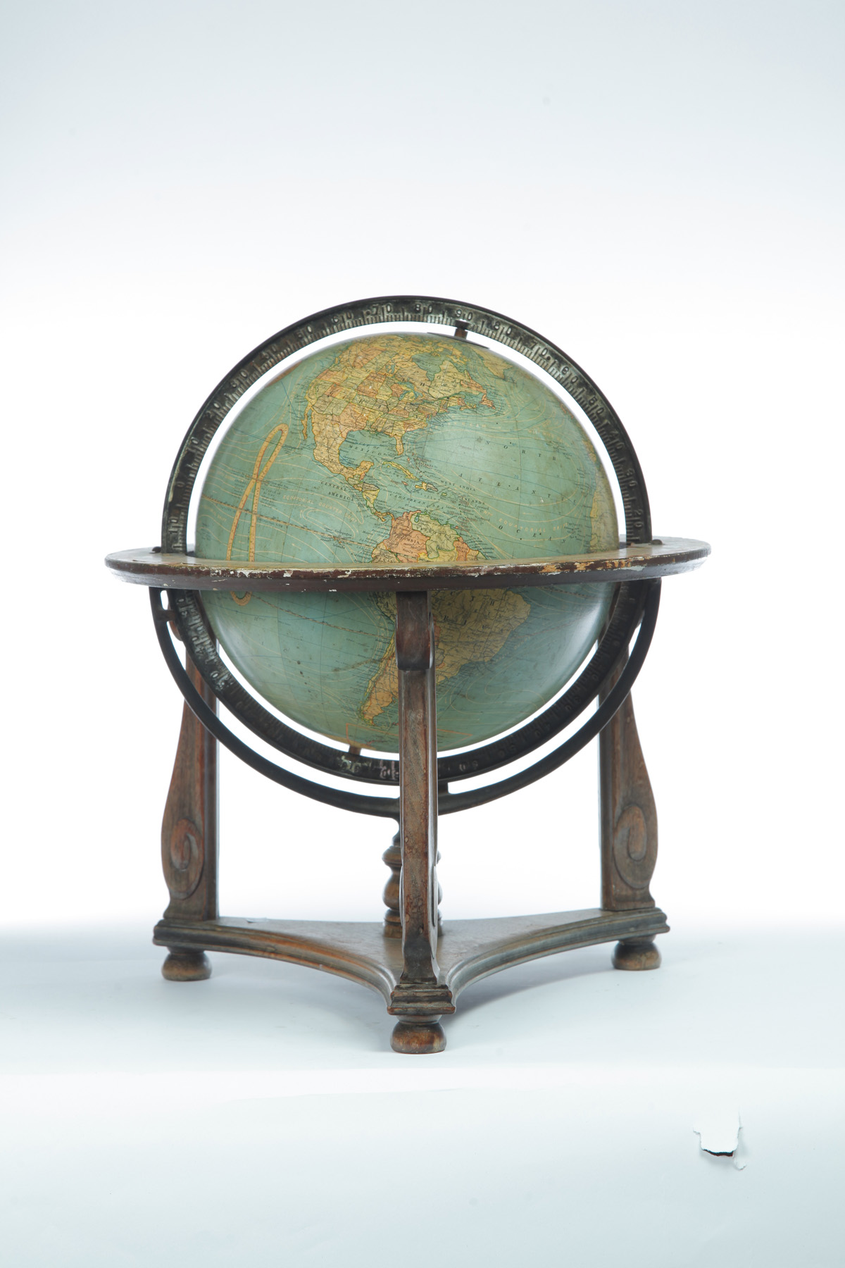 Appraisal: KITTINGER TABLETOP TERRESTRIAL GLOBE American late th-early th century Of