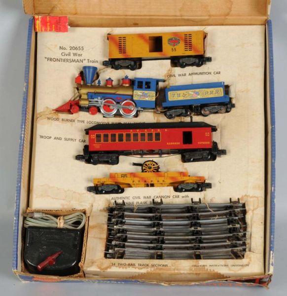 Appraisal: American Flyer No Washington Train in OB Description S-gauge Includes