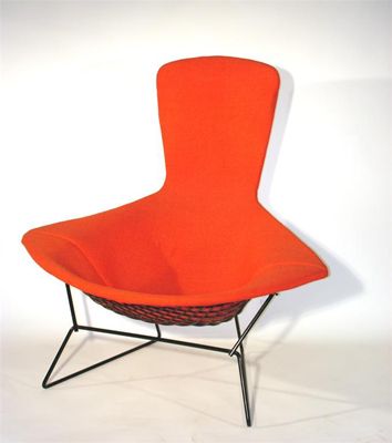 Appraisal: A Knoll Associates Bird chair designed by Harry Bertoia model