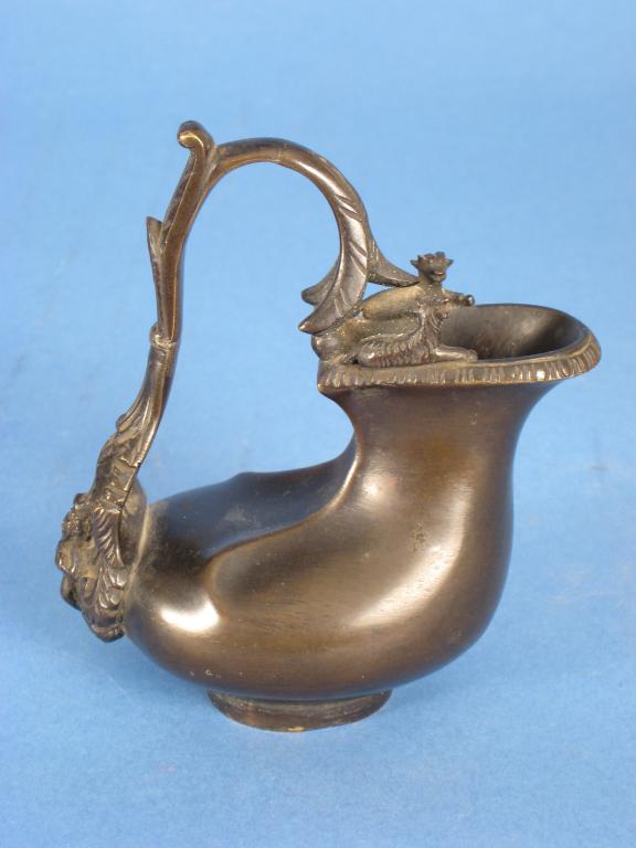 Appraisal: An early th Century style bronze Ewer of silver shape