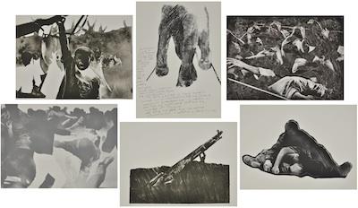 Appraisal: Rafael Canogar Spanish b Six lithographs from La Violencia ca