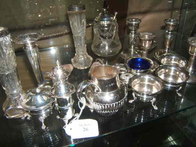 Appraisal: A COLLECTION OF SILVER ITEMS to include a small Victorian