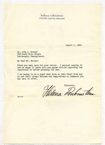 Appraisal: pieces Typed Letters Signed Hepburn Katharine n p Oct p