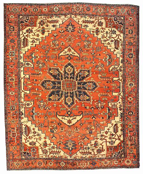 Appraisal: A Serapi carpet Northwest Persia late th century size approximately