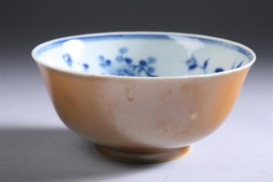 Appraisal: CHINESE BLUE AND WHITE PORCELAIN BOWL Kangxi period four-character underglazed