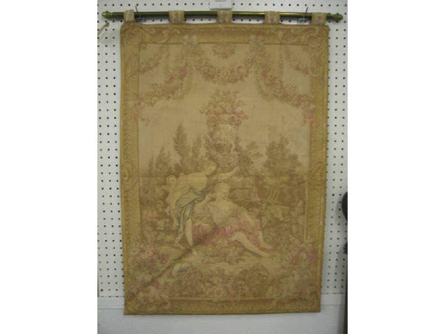 Appraisal: French Tapestry Romantic Courting Scene