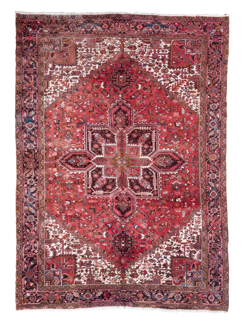 Appraisal: HERIZ RUG ' X ' LATE TH CENTURYHERIZ RUG '