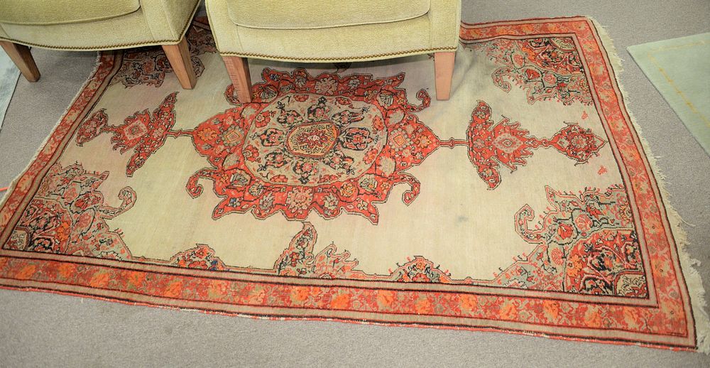 Appraisal: Oriental area rug ' x ' Oriental area rug '