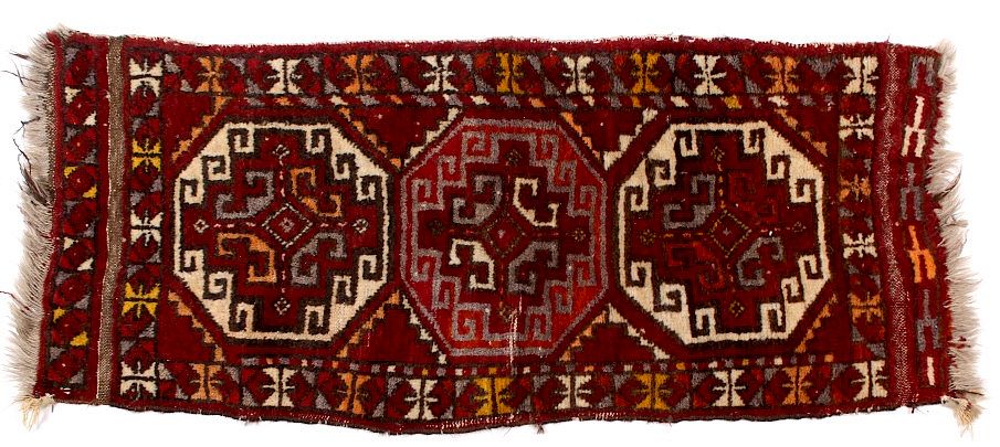 Appraisal: Persian Hand Woven Kazak Style Wool Rug Included in this