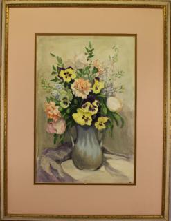 Appraisal: th C Watercolor of a Still Life th C Watercolor