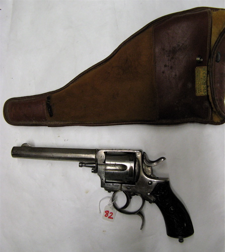 Appraisal: BELGIAN MADE FRONTIER ARMY MODEL DOUBLE ACTION REVOLVER WCF caliber