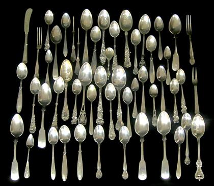 Appraisal: Miscellaneous sterling silver flatware th century