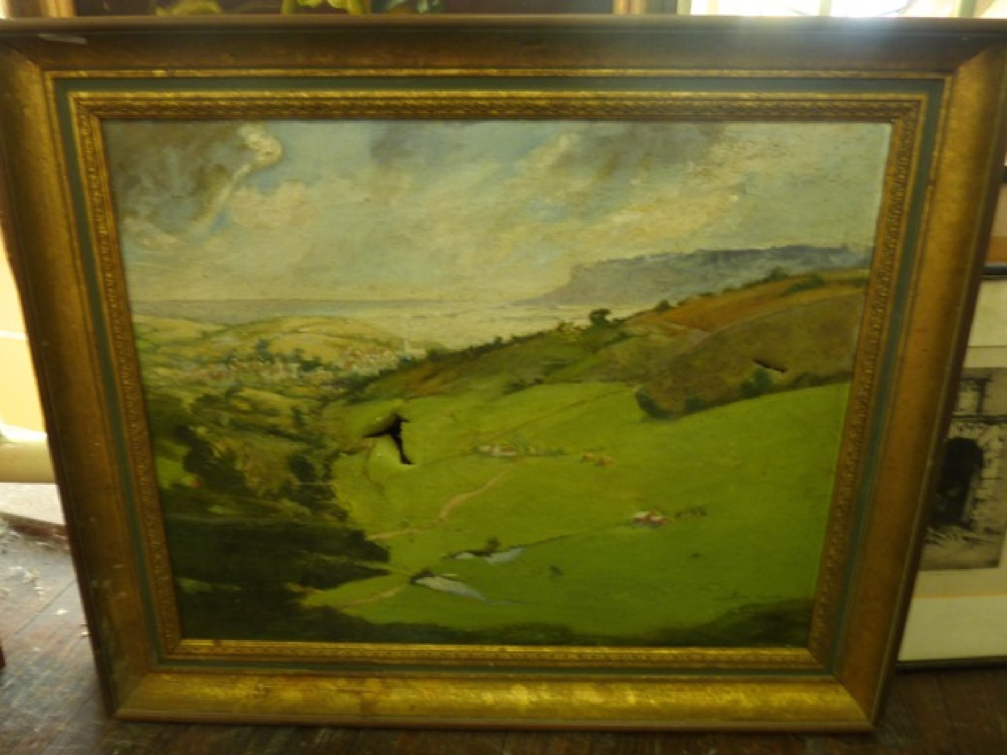 Appraisal: An early th century oil painting on canvas of a