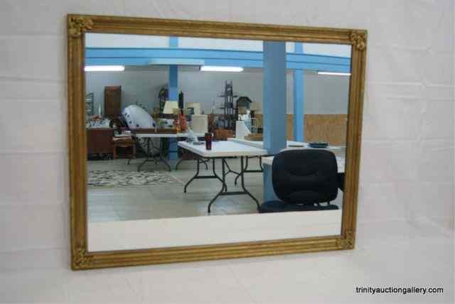 Appraisal: Vintage Wood Framed Decorator Wall MirrorThis is a nice mid