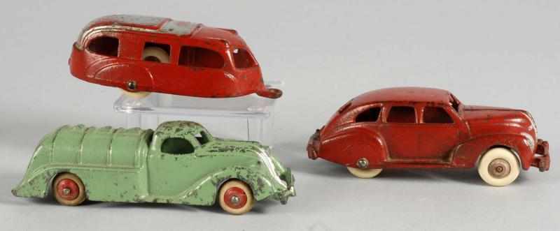 Appraisal: Lot of Cast Iron Hubley Vehicle Toys Description American Includes