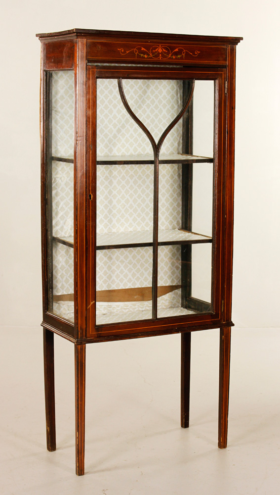 Appraisal: - th C English Hepplewhite Style Cabinet th century English