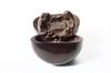 Appraisal: KARAKURI NETSUKE - 'Trick' Netsuke probably an anniversary gift carved