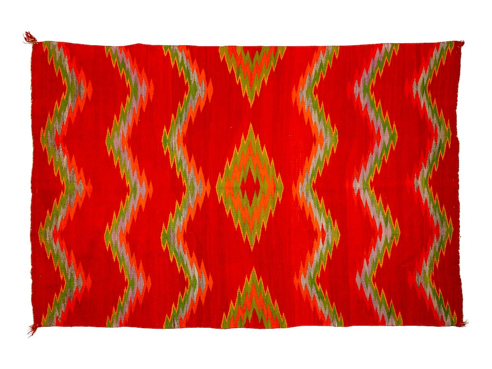 Appraisal: Navajo Transitional Weaving x inches Navajo Transitional Weaving LATE th