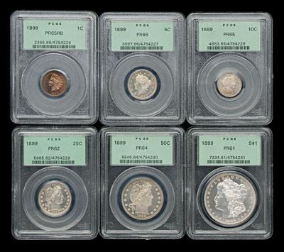 Appraisal: U S proof set Indian head cent PR RB Liberty