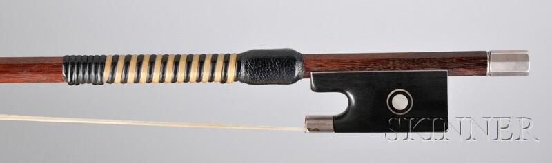 Appraisal: English Silver-mounted Violin Bow Hill Workshop c probably William Grieve