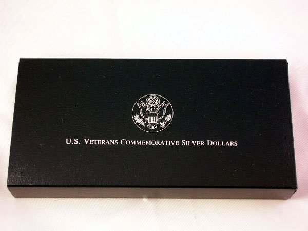 Appraisal: U S Veterans Commemorative coin silver dollar proof set in