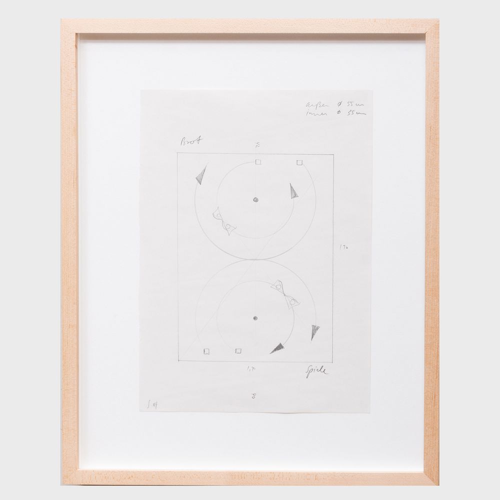 Appraisal: Thomas Scheibitz b Untitled Pencil on paper signed with initial