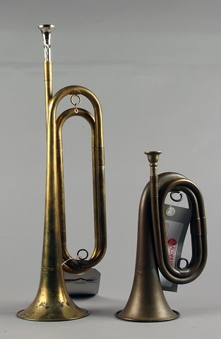 Appraisal: WWI Bugles is a -twist bugle made by Wurlitzer Philadelphia