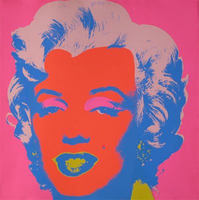 Appraisal: After Andy Warhol Pink Marilyn Screen print x cm x