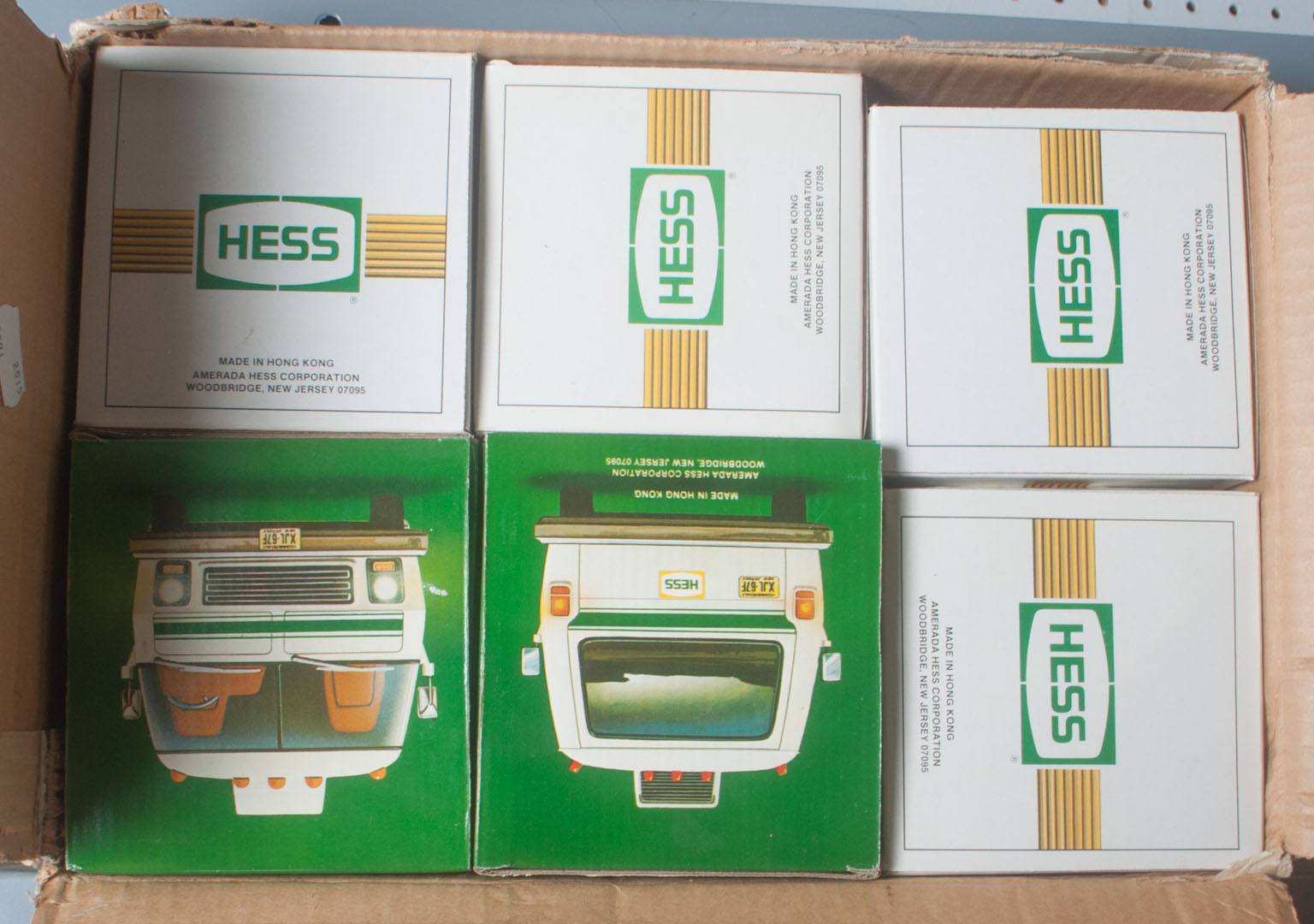 Appraisal: Six boxed Hess trucks