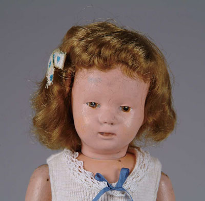 Appraisal: SCHOENHUT CHARACTER DOLL A classic pouty Schoenhut character child with