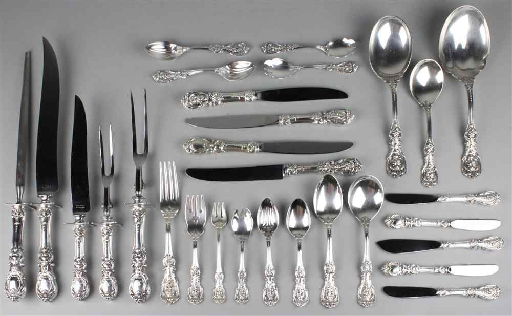 Appraisal: REED BARTON ''FRANCIS I'' PATTERN STERLING FLATWARE SERVICE comprising knives